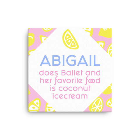 Lemon Slices Custom Canvas