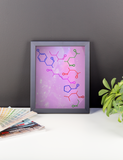 Oxytocin Molecule Poster
