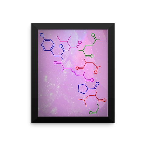 Oxytocin Molecule Poster