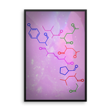 Oxytocin Molecule Poster